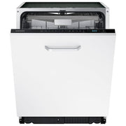 Samsung DW60M6050BB Serie 6000 Lavastoviglie Incasso a Scomparsa Totale 14 coperti Classe E 44 dB Terzo Cestello Display LED (82x60x55 cm) colore Nero