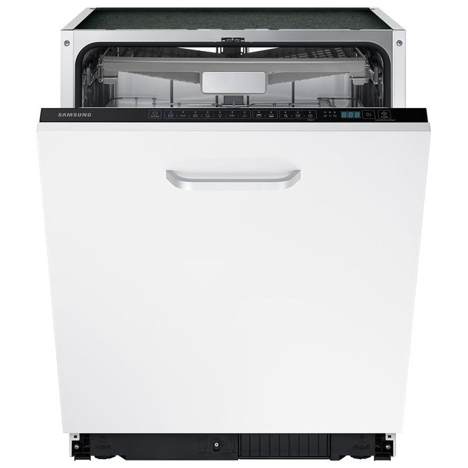 Samsung DW60M6050BB Serie 6000 Lavastoviglie Incasso a Scomparsa Totale 14 coperti Classe E 44 dB Terzo Cestello Display LED (82x60x55 cm) colore Nero
