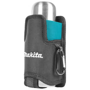 Makita E-15562 Thermos e Supporto Regolabile con Borsa da Cintura Compatibile fino a 500 ml Acciaio Inox con Moschettone e Portapenne colore Argento