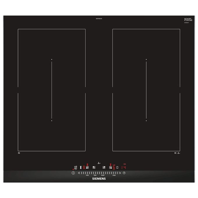 Siemens ED675FQC5E Piano Cottura ad Induzione 4 Zone da 60cm Nero