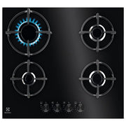 Electrolux EGG64272K Serie 600 Piano cottura Gas 60 cm 4 fuochi StepPower Speed Burners da incasso colore Nero
