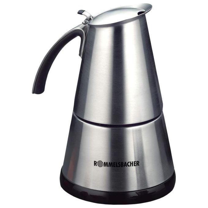 Rommelsbacher EKO 364-E Boccale per Moka Elettrico 4 Tazze Acciaio Inossidabile