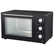 Melchioni Enjoy 47 Forno Elettrico Ventilato con Girarrosto 47lt 1700W Nero Capacita' 47lt Pareti antiaderenti Timer 60 minuti Termostato 230°C