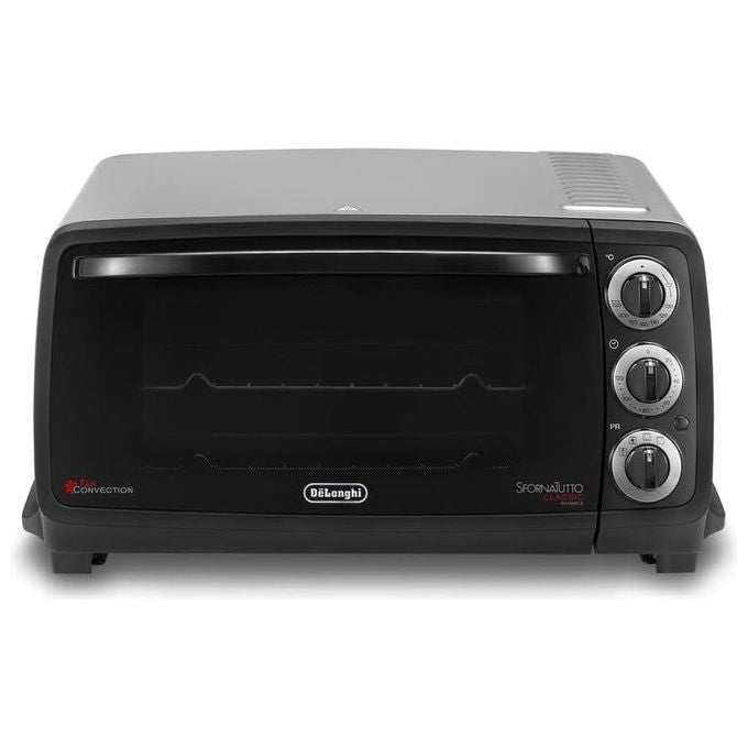 DeLonghi EO14902.S Fornetto Elettrico Ventilato con Grill Sfornatutto Capacita' 14 Litri Potenza 800 W 5 Funzioni   Silver