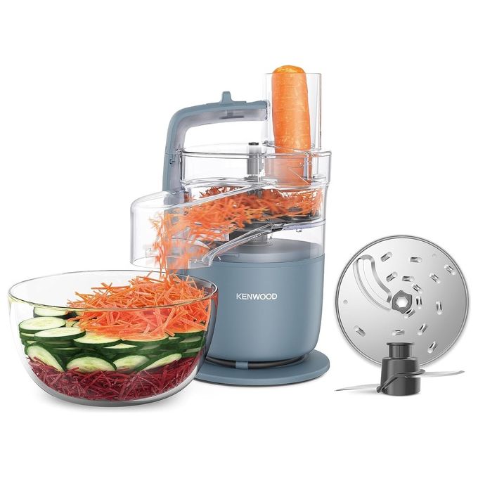 Kenwood FDP22.130GY MultiPro Go Robot da cucina multifunzione 650 W ciotola 1.3 L 2 velocita' tritare affettare grattugiare colore Grigio