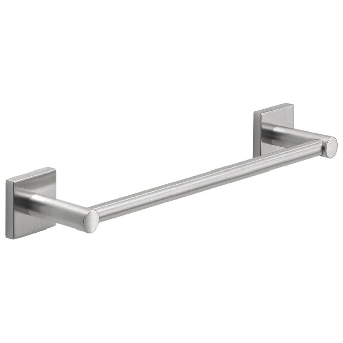 Gedy FJ21 Fuji Porta Asciugamani da Parete Acciaio Inox AISI 304 Barra Accorciabile 30 cm colore Spazzolato