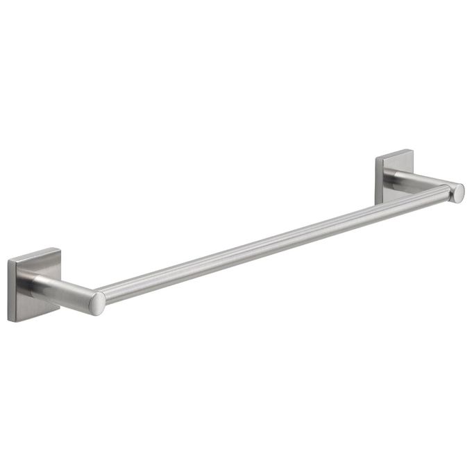 Gedy FJ21 Fuji Porta Asciugamani da Parete 45 cm Acciaio Inox AISI 304 Barra Accorciabile Fissaggio a Viti o Biadesivo colore Spazzolato
