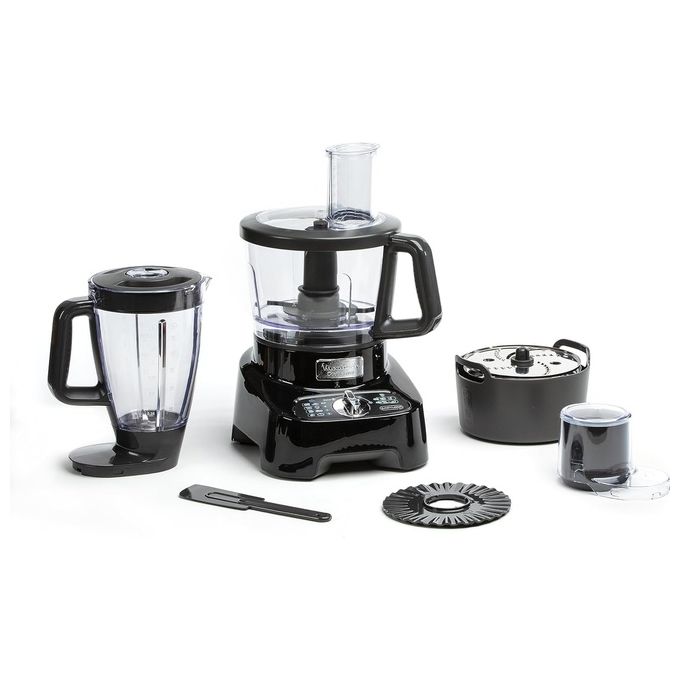 Moulinex FP8218 DoubleForce Robot da Cucina Multifunzione 1000 W Ciotola 3 L Frullatore 2 L 6 Velocita' 28 Funzioni Lame PowelixLife colore Nero