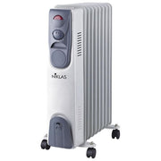NIKLAS NIKLAS 9 EL Radiatore a olio 2000 W con termostato regolabile 3 livelli di potenza ruote colore Bianco