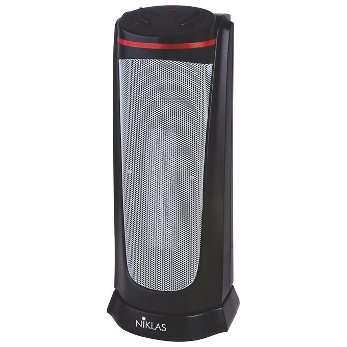 Niklas FRA-539029 Tekno Tower Termoventilatore PTC 2000 W Oscillante Motore Silenzioso colore Bianco