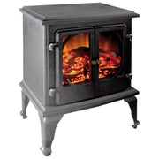 Niklas Vulcano Stufa Elettrica Ambiente 1800W convezione forzata termostato effetto fuoco classe A colore Bianco