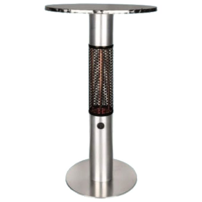 NIKLAS F539095 Sole di Mezzanotte Termotavolo a Infrarossi 1500 W 5100 BTU diametro 60 cm altezza 110 cm colore Nero