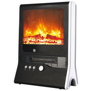 Niklas 539410 F Elettrostufa Ambiente con Effetto Fuoco Vivo Potenza Regolabile 1000-2000 W Termostato Integrato colore Nero
