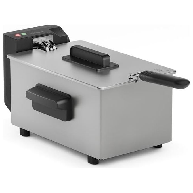 Tristar FR-9334 Friggitrice a olio 3 L 2000 W zona fredda termostato regolabile parti lavabili in lavastoviglie colore Argento