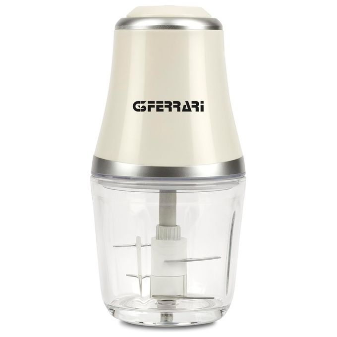 G3 Ferrari G2016301 Vetromix Tritatutto Elettrico 500W Bicchiere Vetro 500ml 4 Lame Funzione Pulse colore Bianco