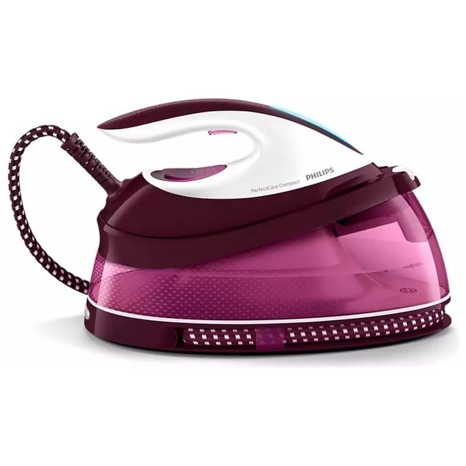 Philips GC7842-40 PerfectCare Compact Ferro da stiro con caldaia 2400 W 6,5 bar 1,5 L vapore 120 g-min piastra SteamGlide Plus colore Viola Bianco
