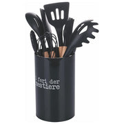 Set porta utensili con 7 utensili in silicone inclusi,  S.P.Q.eRe