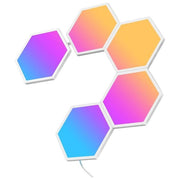 Govee B6061 Glide Hexa Light Panels LED RGBIC 5 pannelli 36W WiFi Bluetooth controllo vocale colore Bianco