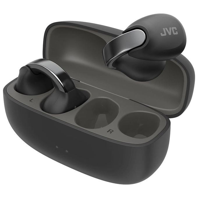 JVC HA-NP1T-B Nearphone Auricolare Earcuff True Wireless Bluetooth 5.3 Open Ear IPX4 8h autonomia colore Nero