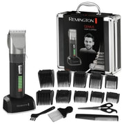 Remington Tagliacapelli Lame in ceramica autoaffilanti 10 pettini accessori funzionamento a batteria custodia professionale in alluminio Tagliacapelli HC5810