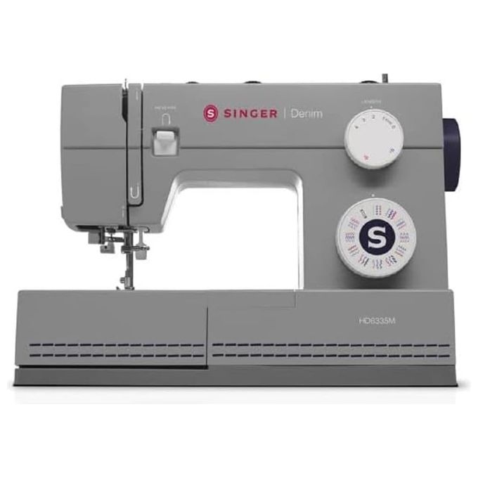 Singer HD6335M Heavy Duty Denim Macchina da Cucire 32 punti 1100 rpm Braccio Libero colore Grigio