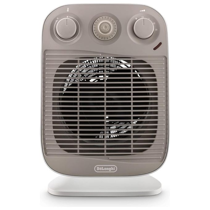 DeLonghi HFS50D22 Vertical Edge Termoventilatore Verticale Potenza 2200 W Timer Bianco-Beige
