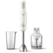 Philips HR2535-00 Daily Collection Frullatore a Immersione ProMix 650 W S Blade Tritatutto incluso colore Bianco Grigio