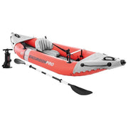 Intex 68303NP Excursion Pro K1 Kayak Gonfiabile 1 Posto 305x91x46 cm portata 100 Kg 2 Skeg Rimovibili colore Rosso