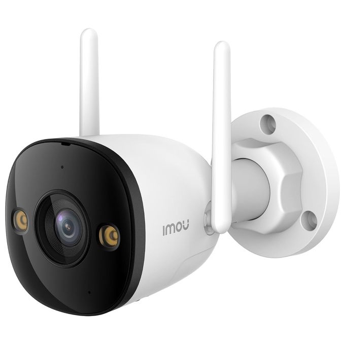 Imou IPC-S3EP-3M0WE Telecamera di Sicurezza Bullet da Esterno 3MP 2K Wi-Fi 6 Visione Notturna Full Color Rilevamento Persone Sirena IP67 colore Bianco