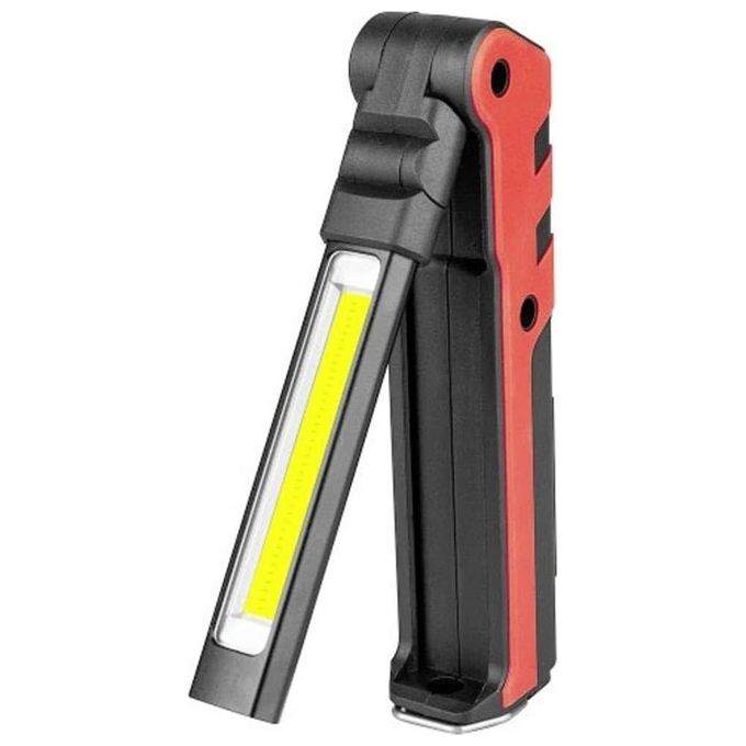 Velamp IR439 Kubrik Lampada da Lavoro Ricaricabile COB 5W Torcia LED 3W 2000mAh Braccio 270° Magnetica