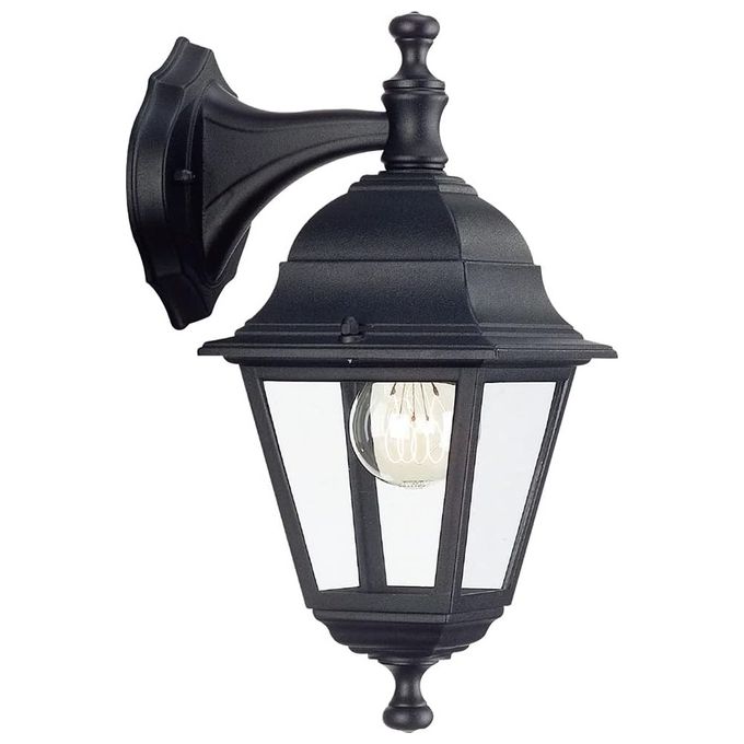 Velamp IS711 MANAUS Applique da Esterno Vintage E27 Alluminio IP44 LED Compatible colore Nero