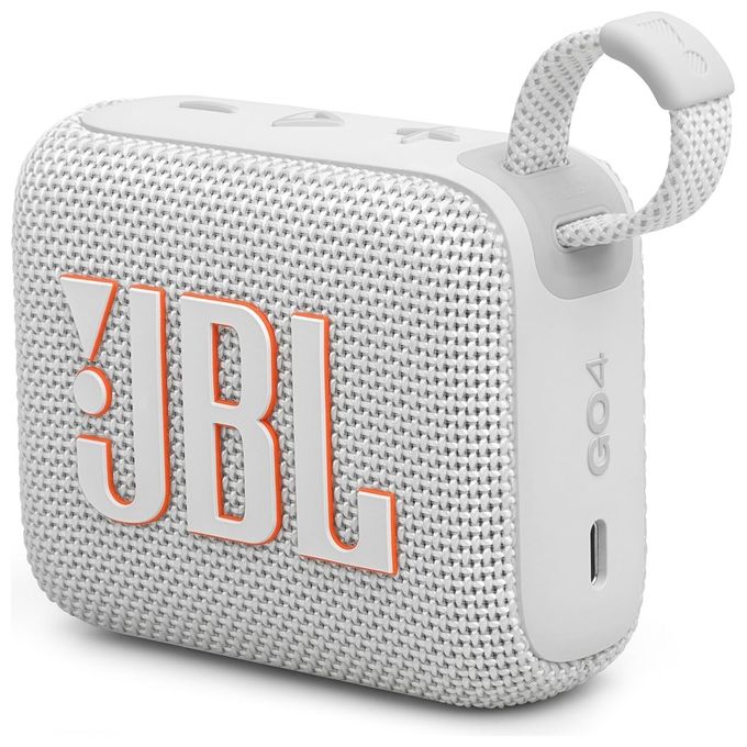 JBL JBLGO4WHT GO 4 Altoparlante Portatile Bluetooth Waterproof IP67 7 h di Autonomia 4,2 W colore Bianco