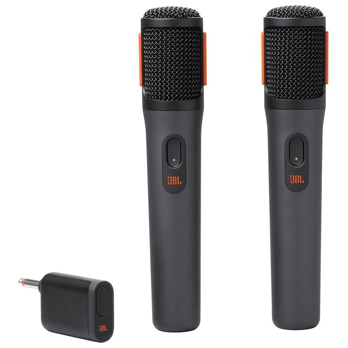 JBL JBLPBWIRELESSMIC PartyBox Set 2 Microfoni Wireless Cardioide 30 m 20 h Batteria Ricaricabile colore Nero