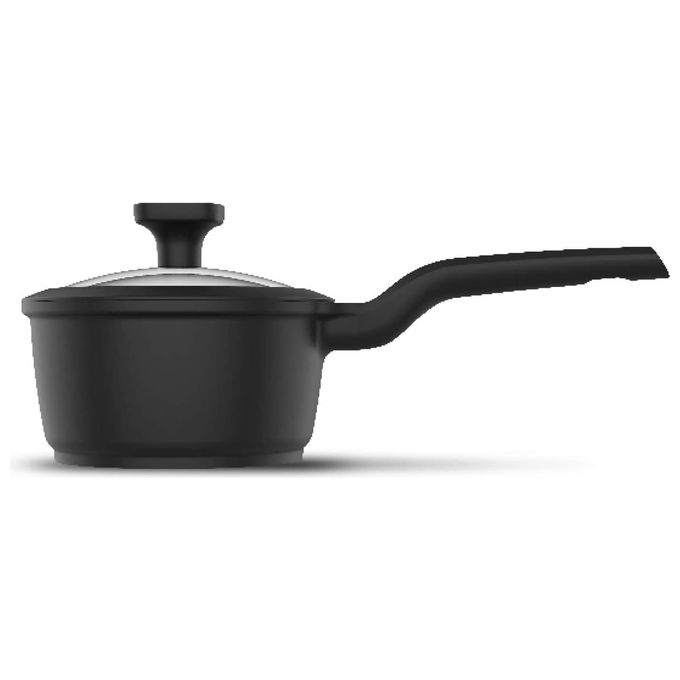 Taurus KCK3018 Great Moments Casseruola in Alluminio Pressofuso 18 cm con Rivestimento Antiaderente Legend Force 6 Strati e Coperchio Silicone adatta a Tutti i Piani Cottura incluso Induzione colore Nero