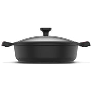 Taurus KCK3028L Great Moments Casseruola Bassa 28 cm alluminio pressofuso antiaderente 6 strati 4 L compatibile induzione colore Nero