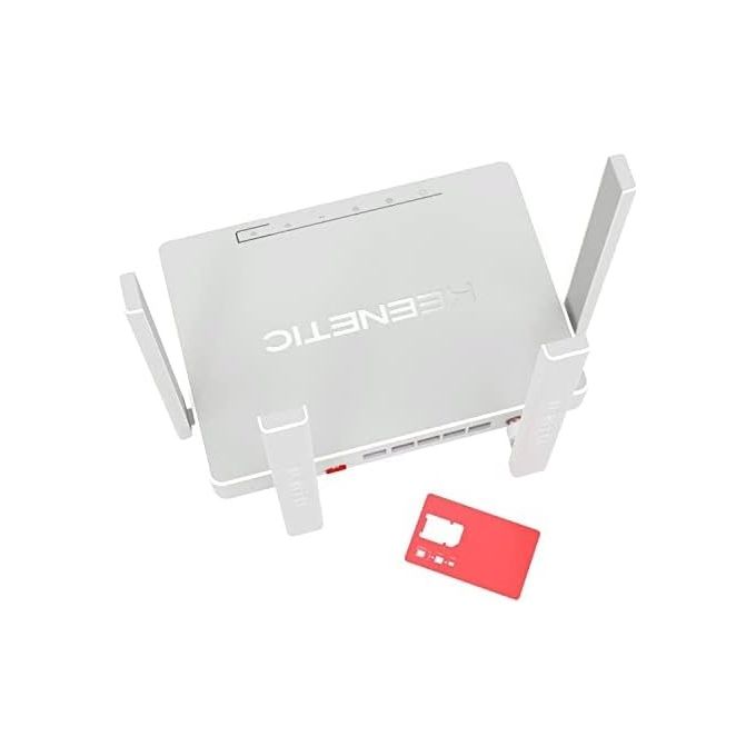 Keenetic KN-2311-01-EU Hero 4G+ Modem Router Wi-Fi 6 AX1800 Mesh 4G LTE 4 porte Gigabit USB 3.0 VPN colore Grigio