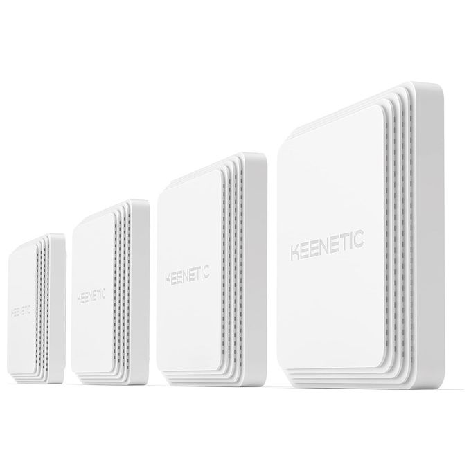 Keenetic KN-2810-41EN Orbiter Pro Access Point Wi-Fi Mesh AC1300 con 2 porte Gigabit e Power over Ethernet colore Bianco