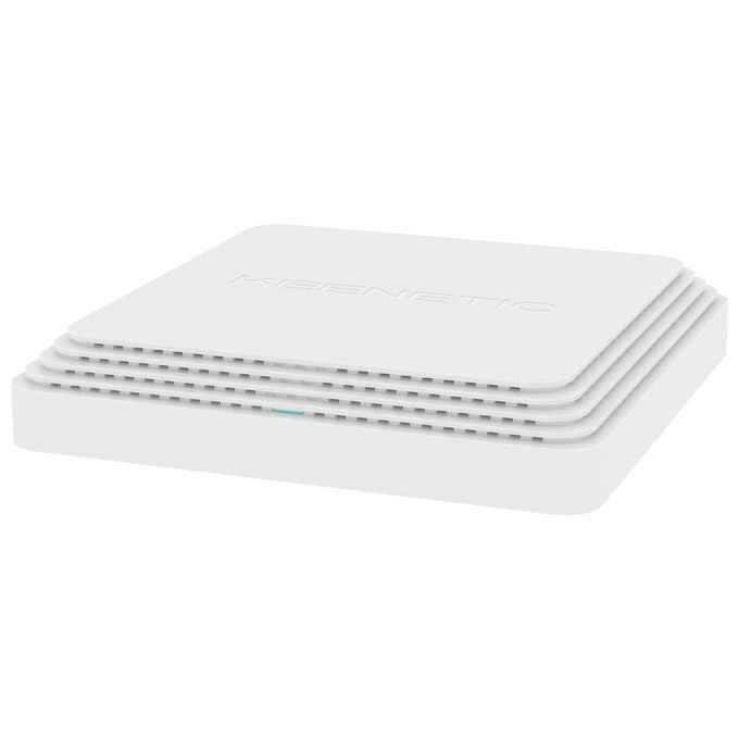 Keenetic KN-3510-01EN Voyager Pro Access Point Wi-Fi 6 AX1800 Dual Band con 2 porte Gigabit PoE colore Bianco