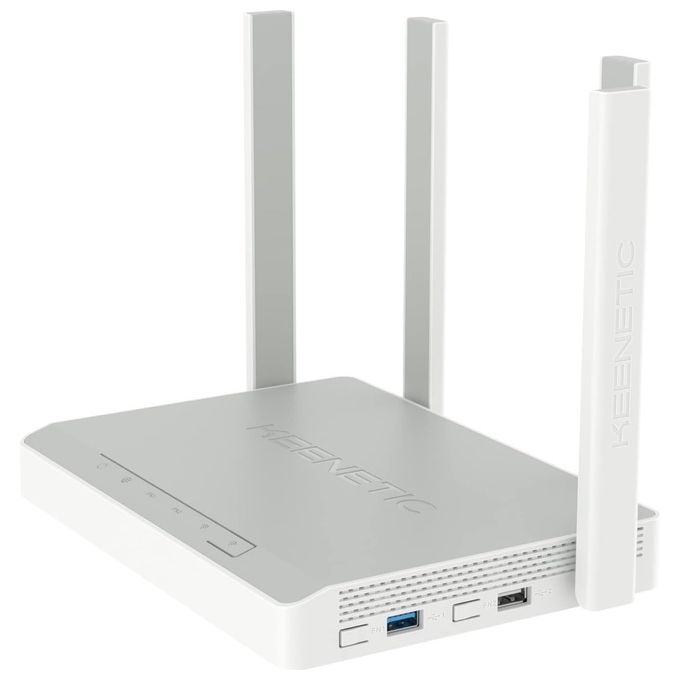 Keenetic KN-1811 Titan 2nd Edition Router Wi-Fi 6 AX3200 Mesh Dual-Band 1 porta 2.5 Gbps 5 porte 1 Gbps USB 3.0 VPN colore Bianco