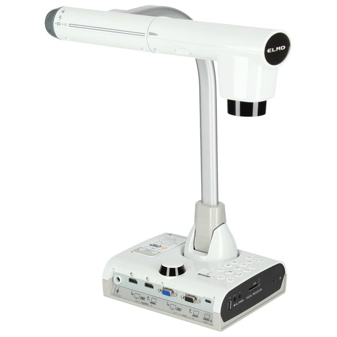 Elmo 1380 L-12G Fotocamera Documentale 4K UHD 12 MP Zoom Ottico 12x colore Bianco