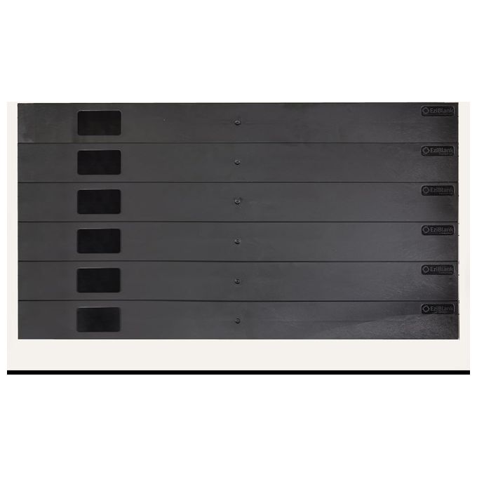 Link LKCOP6UN Copertura per Armadi Rack 19'' 6U Parti 1U Staccabili Installazione con Clip colore Nero