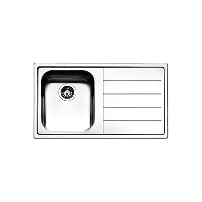 Apell LN861IRBC Lavello Acciaio inox spazzolato da Incasso Micro-Antigraffio gocciolatoio a destra 1 Vasca 86x50cm