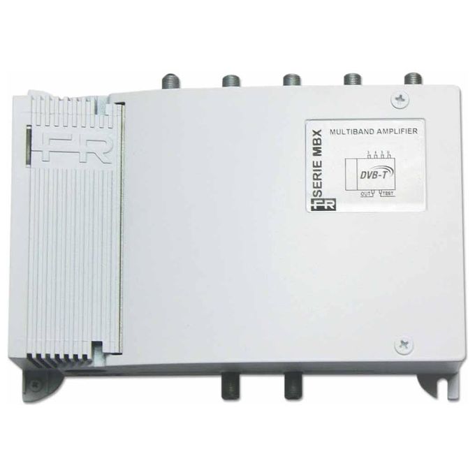 Fracarro MBX5741T2 Amplificatore multibanda 4 ingressi FM III+DAB UHF guadagno 43dB filtro 5G integrato colore Nero