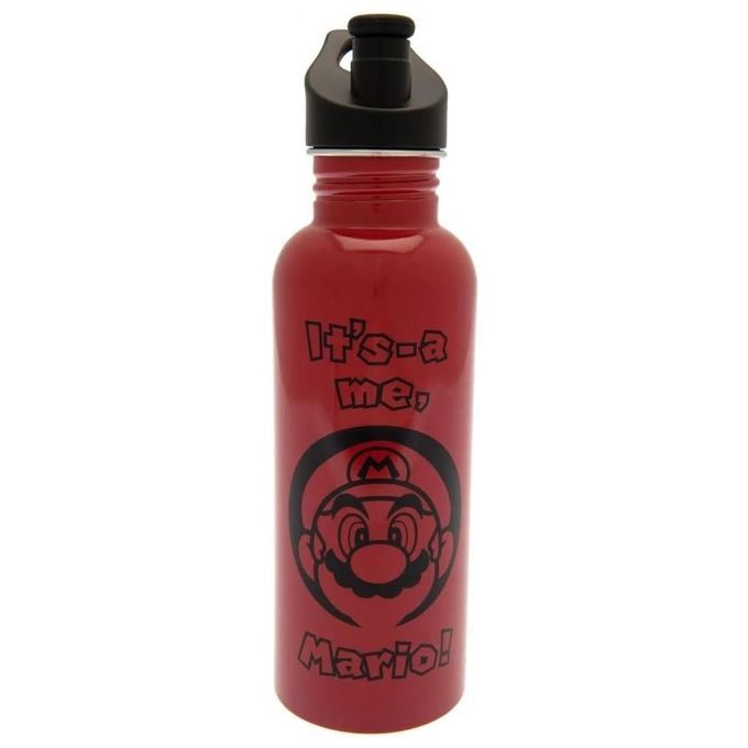 Pyramid RD-RS660784 Super Mario Borraccia in Metallo It's-a Me Mario 540 ml colore Rosso Nero