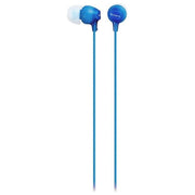 SONY MDR-EX15AP Cuffie Intrauricolari Leggere con Driver da 9 mm Microfono Auricolari in Silicone Azzurri Jack da 3 5 mm