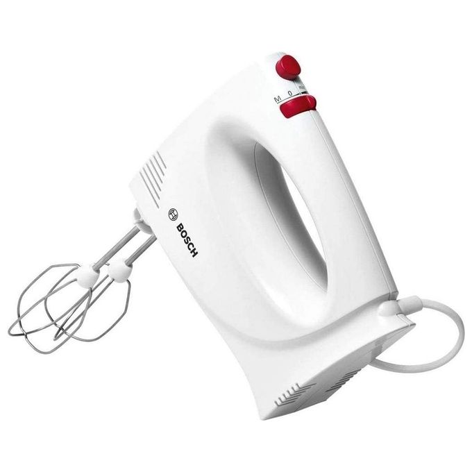 Bosch MFQP1000 YourCollection Sbattitore Manuale 300 W 2 velocita' Turbo fruste in acciaio inossidabile colore Bianco Rosso