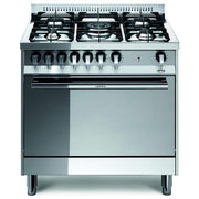 Lofra MG86GV-C Cucina a Gas 5 Fuochi 80 cm Forno Gas Ventilato 95 L Grill Elettrico Classe A (90x80x60 cm) colore Acciaio Inox
