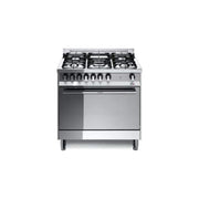 Lofra MG86MF-C Maxima Cucina Gas Elettrico 5 Fuochi Tripla Corona Forno Multifunzione 95 L 9 Programmi Classe A (90x80x60 cm) colore Acciaio Inox