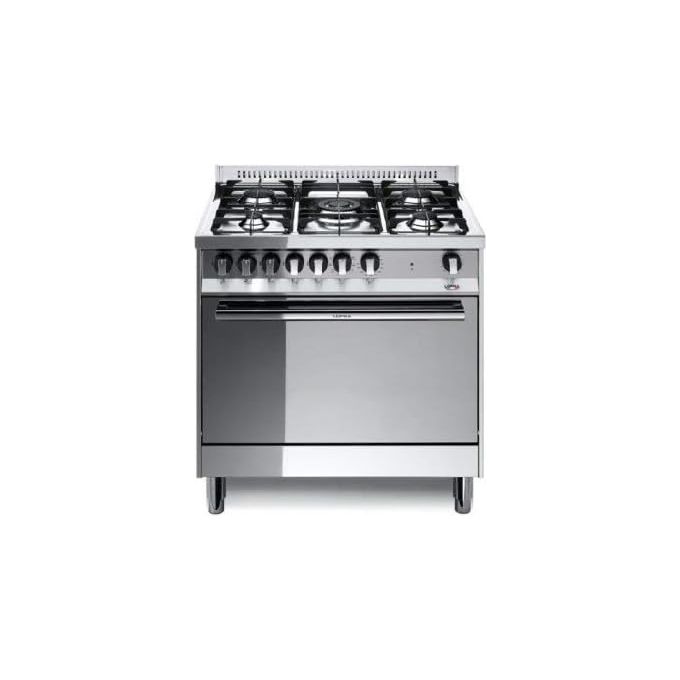 Lofra MG86MF-C Maxima Cucina Gas Elettrico 5 Fuochi Tripla Corona Forno Multifunzione 95 L 9 Programmi Classe A (90x80x60 cm) colore Acciaio Inox