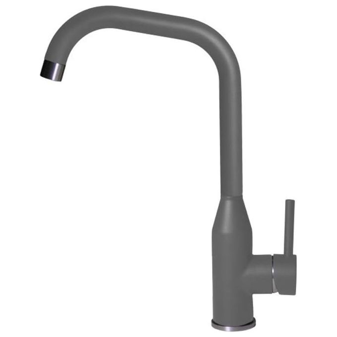 Elleci Dora MKKDOR99 - Miscelatore da cucina Mono Splitcomando, da incasso, Keratek, canna girevole, 36 cm, Grigio Scuro